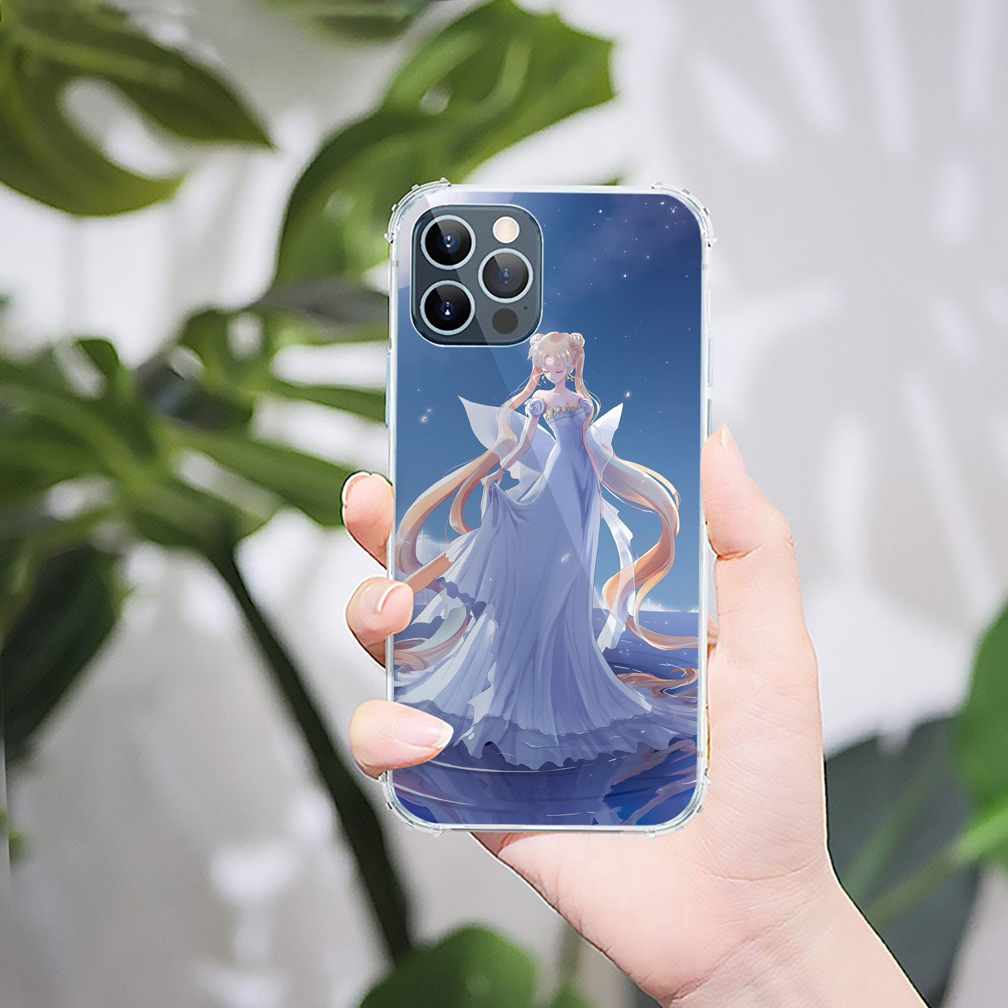 （画像用） 美少女戦士セーラームーン Sailor Moon 【iPhone 12シリーズ対応】透明スマホケース（クリアソフトケース）